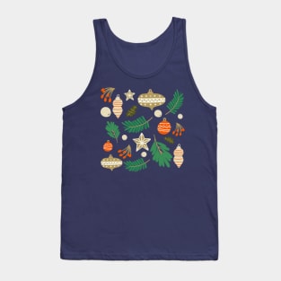 Christmas Baubles and Mistletoe Tank Top